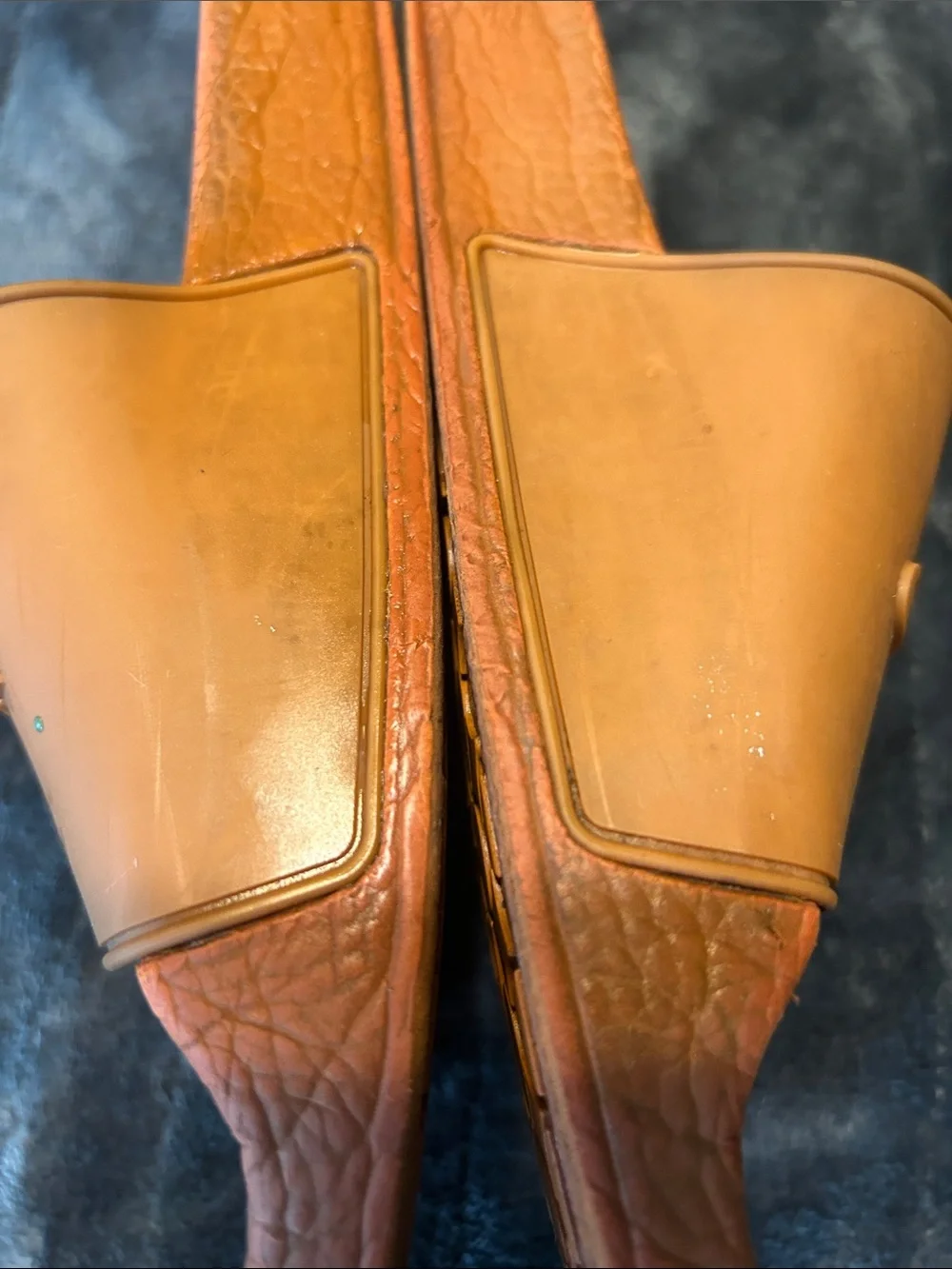 Coach Men’s Tan/Brown Logo Slide Sandals size 8